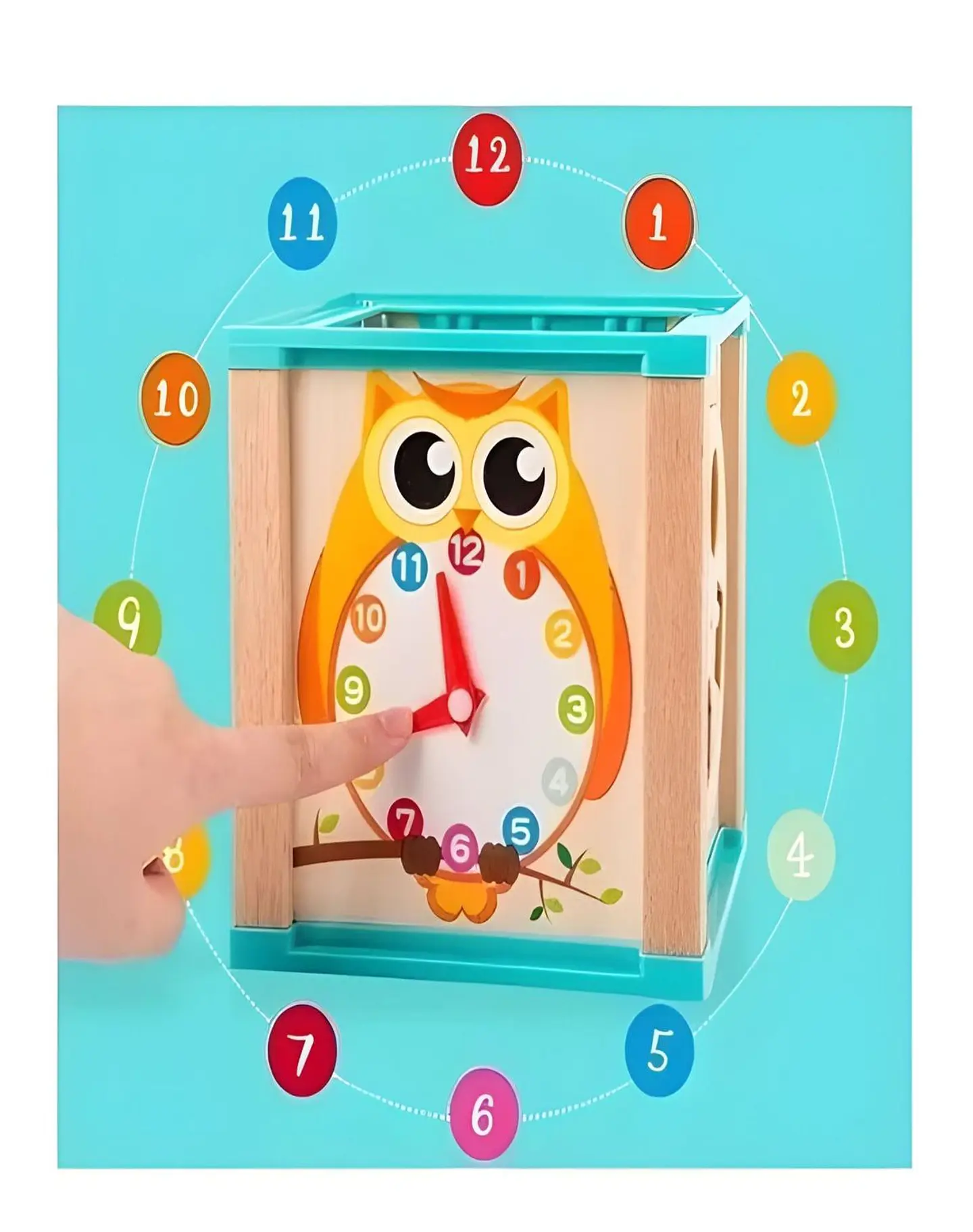Cubo Madera Montessori Laberinto Didáctico Bebés 4