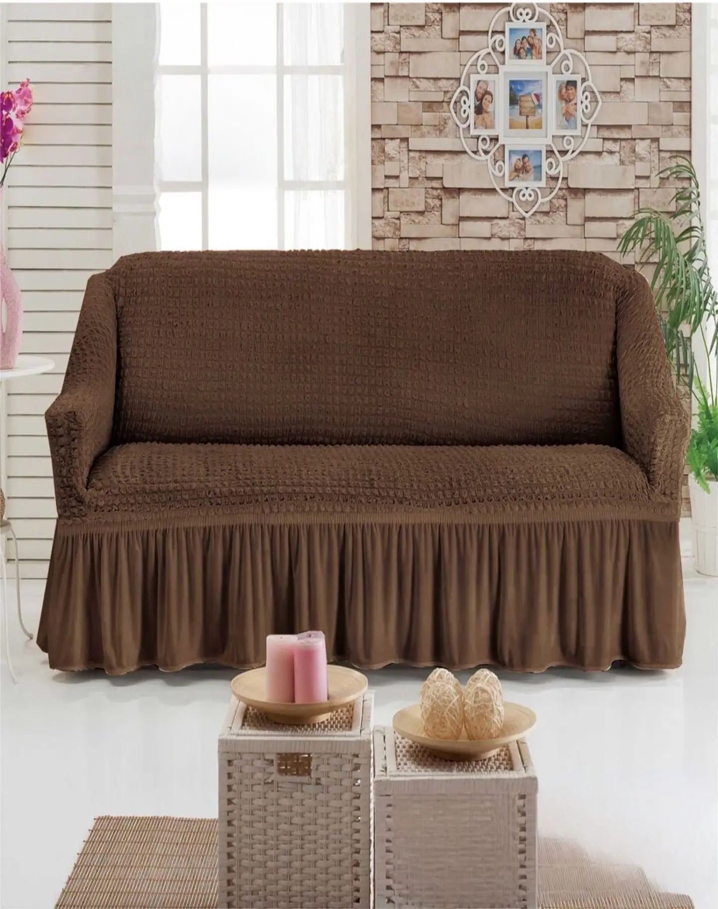 Fundas 3 Cuerpos Texturizadas - Cubre Sillón Turkos D2 3
