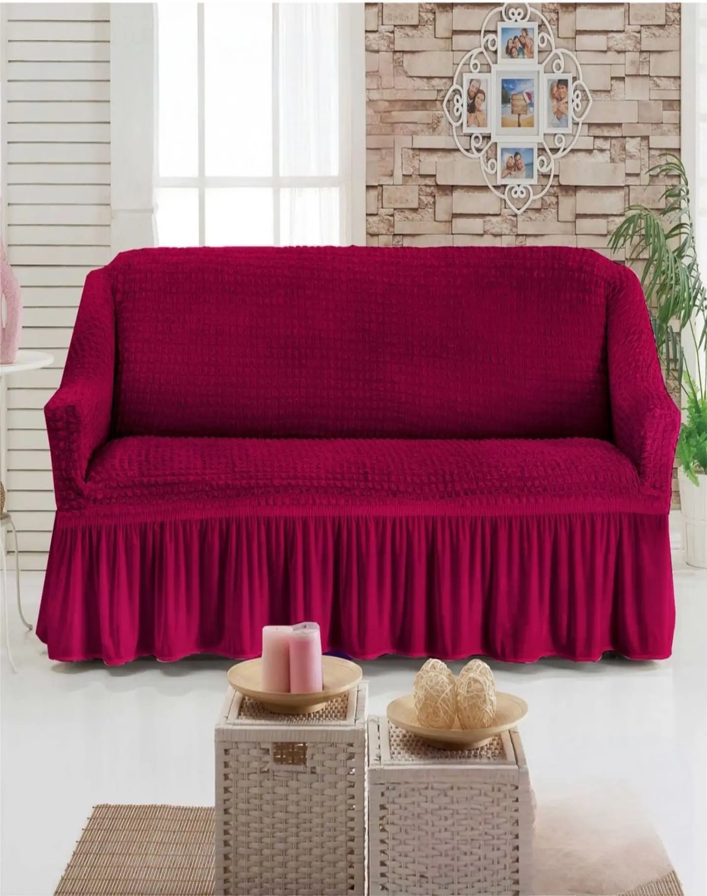 Fundas 3 Cuerpos Texturizadas - Cubre Sillón Turkos D5 3