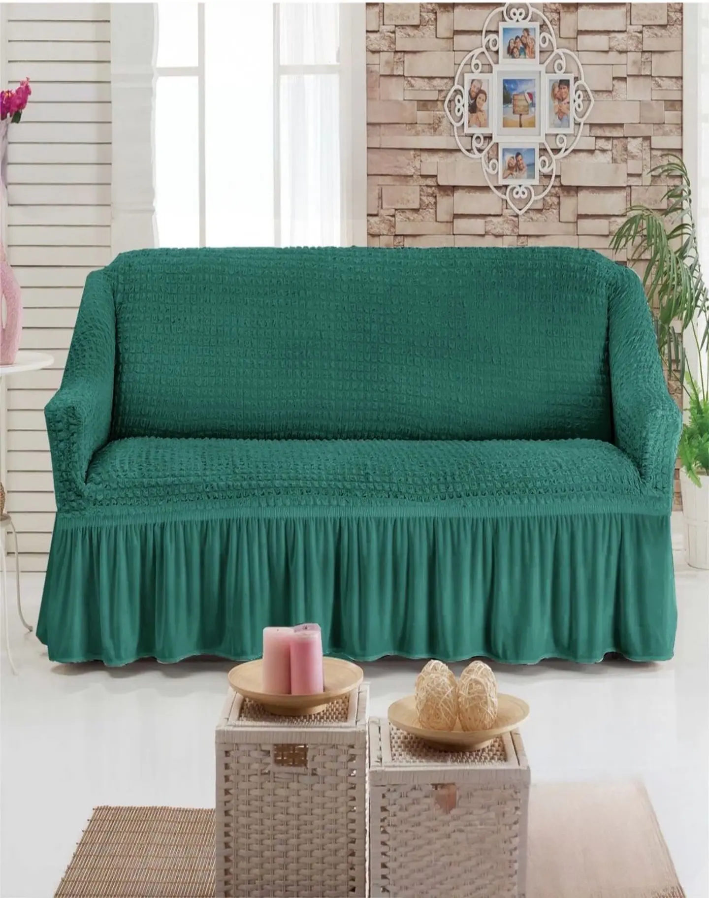 Fundas 3 Cuerpos Texturizadas - Cubre Sillón Turkos D7 3