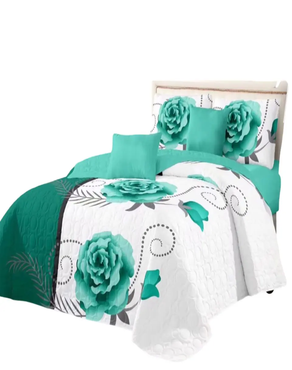 Cubrecama Quilt Diseño 2 Plazas - Primavera Verano A1 1