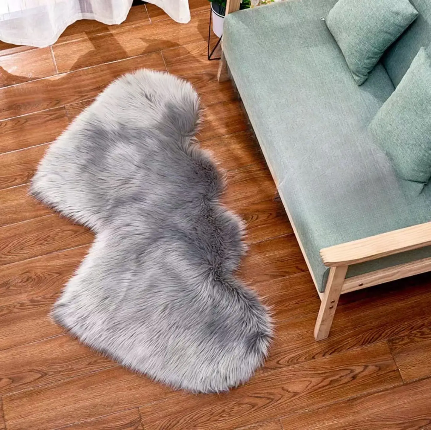 Alfombra Corazón Pelo Largo - Diseño Romántico C1 3