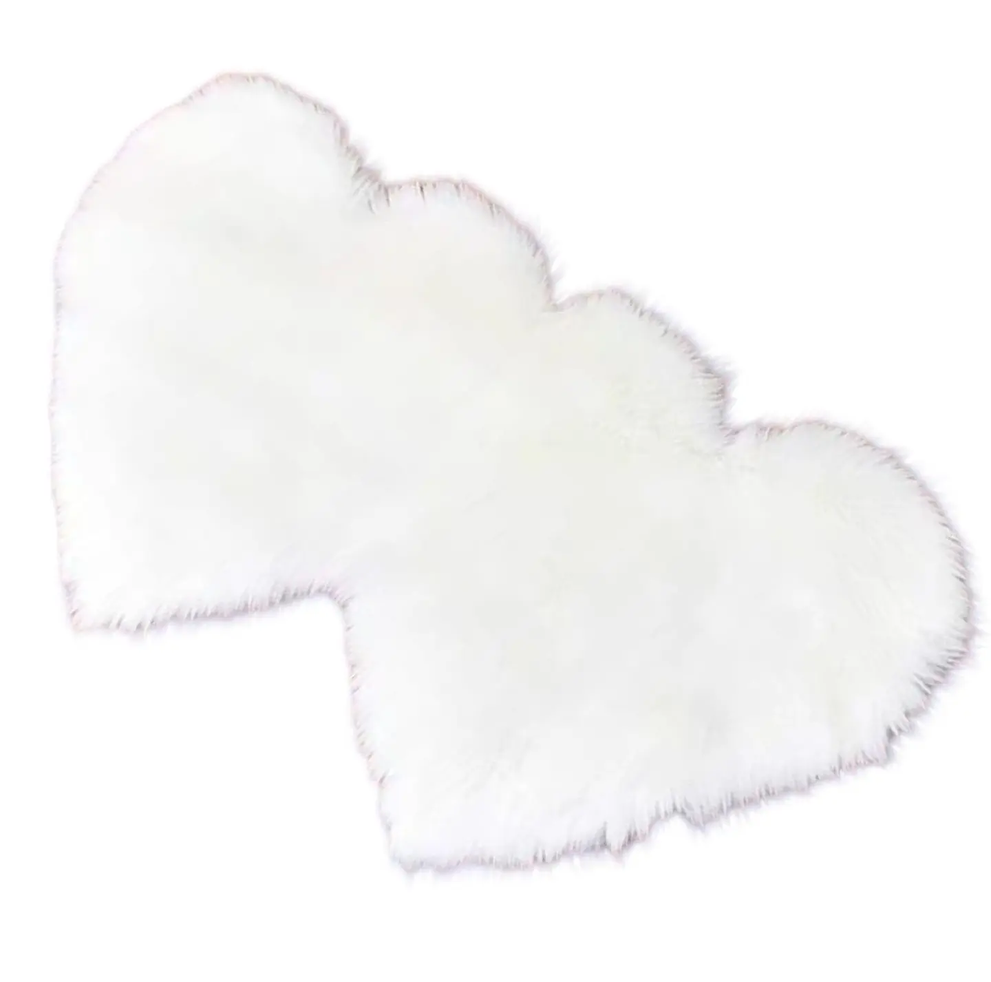 Alfombra Corazón Pelo Largo - Diseño Romántico C4 1