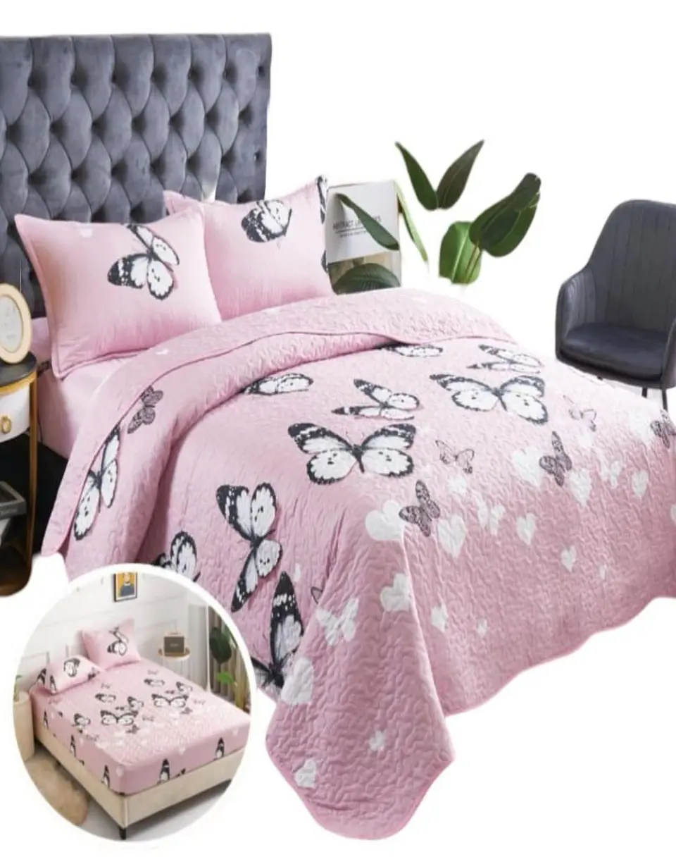 Cubrecama Quilt 5 Piezas con Sábana Incluida C2 1