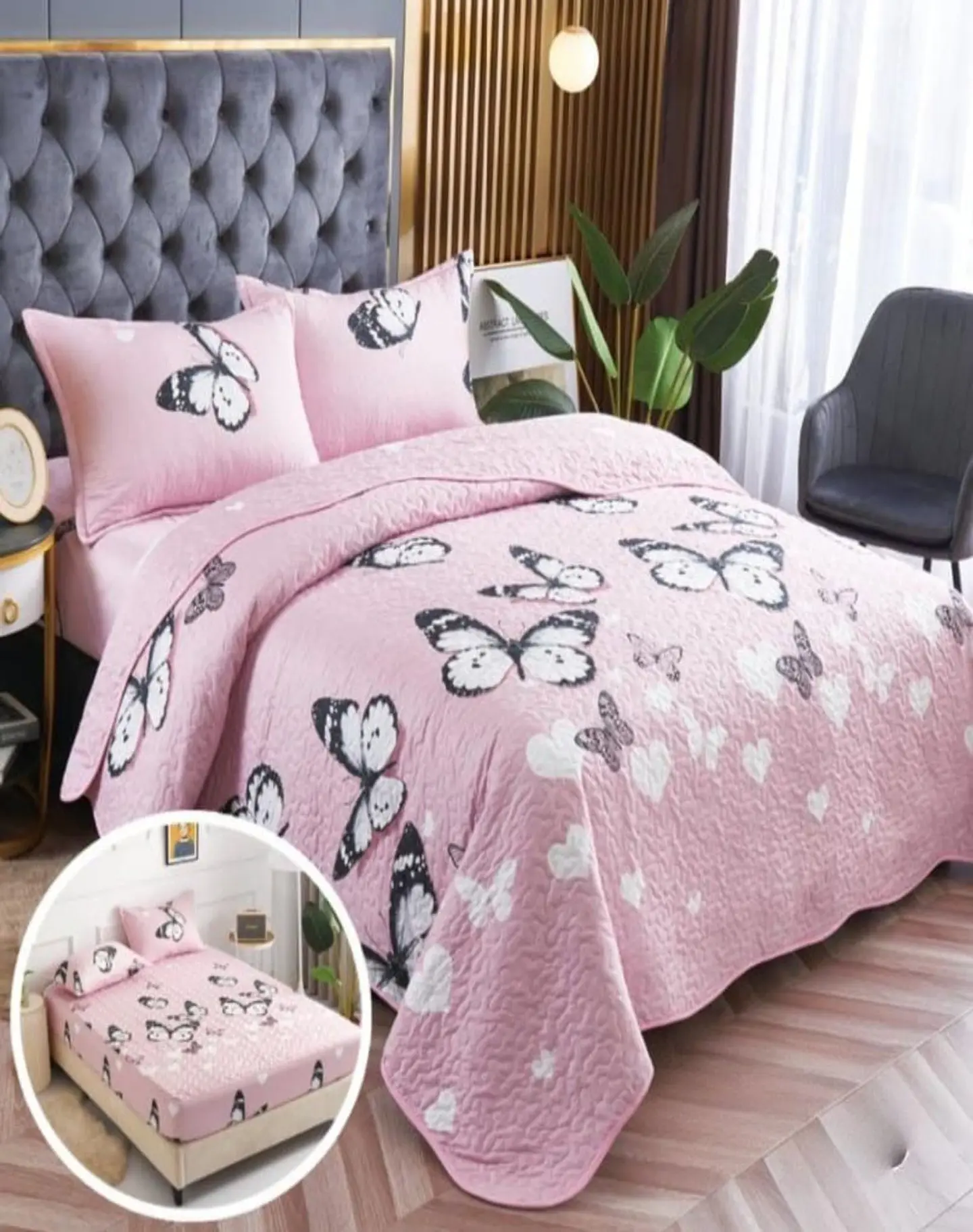 Cubrecama Quilt 5 Piezas con Sábana Incluida C2 3