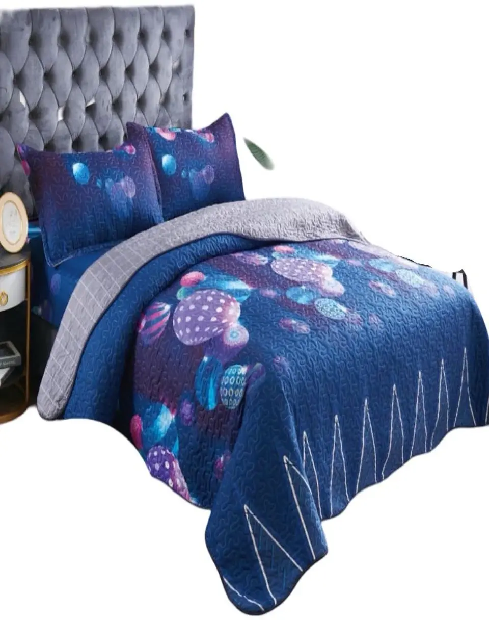 Cubrecama Quilt 5 Piezas con Sábana Incluida C4 1