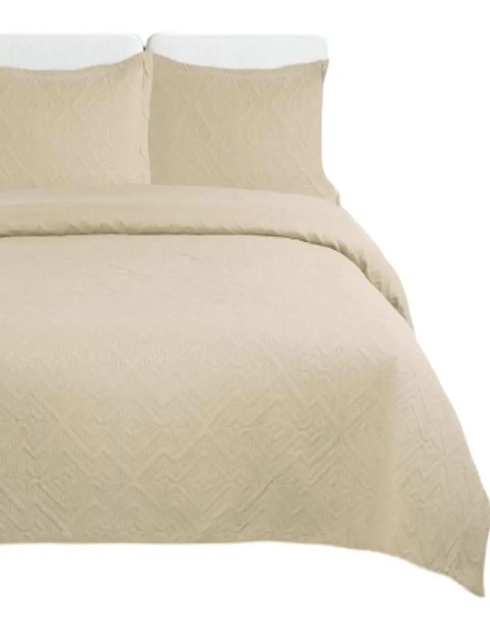 Cubrecama Quilt Unicolor Plaza y Media Verano E2 1