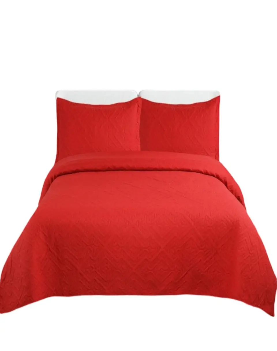 Cubrecama Quilt Unicolor Plaza y Media Verano E4 2