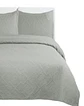 Cubrecama Quilt Unicolor Verano Dos Plazas Ligero E2 - Miniatura 1