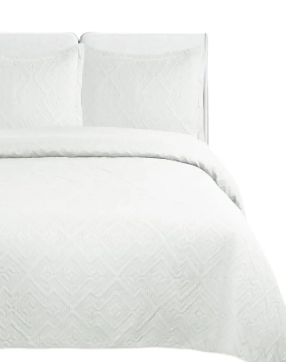 Cubrecama Quilt Unicolor Verano Dos Plazas Ligero E3 1