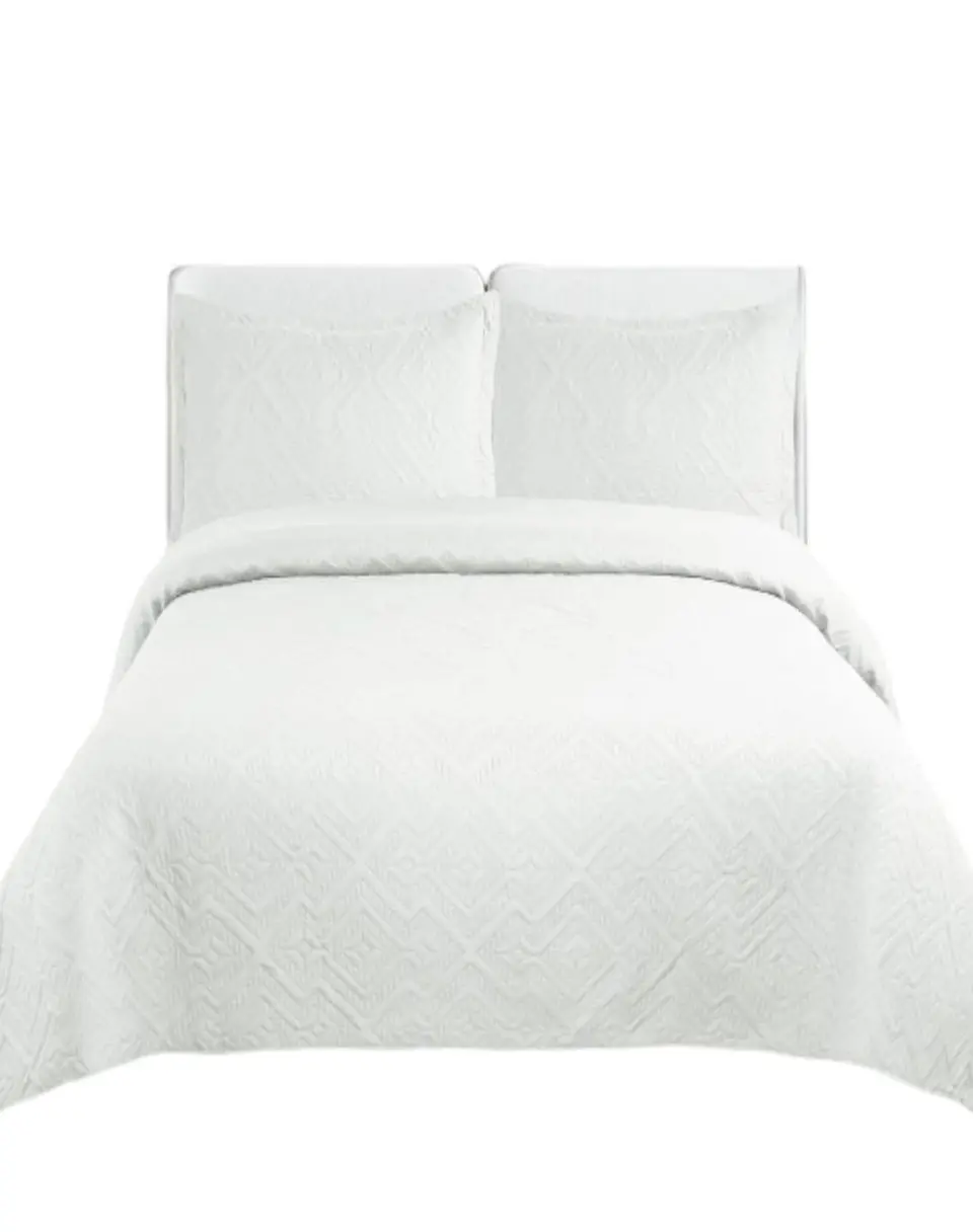 Cubrecama Quilt Unicolor Verano Dos Plazas Ligero E3 2