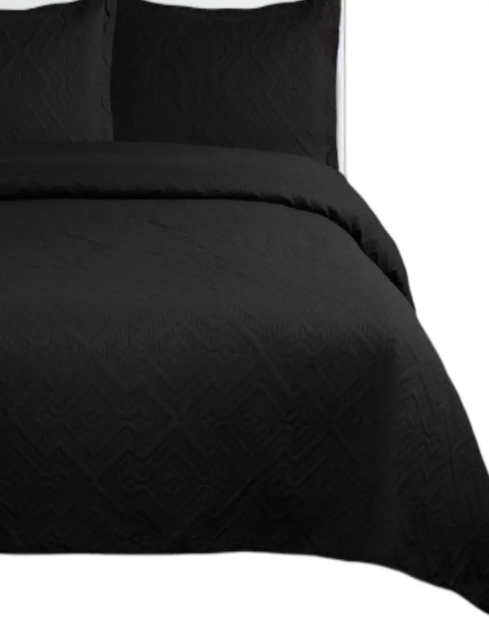 Cubrecama Quilt Unicolor Verano Dos Plazas Ligero E6 1