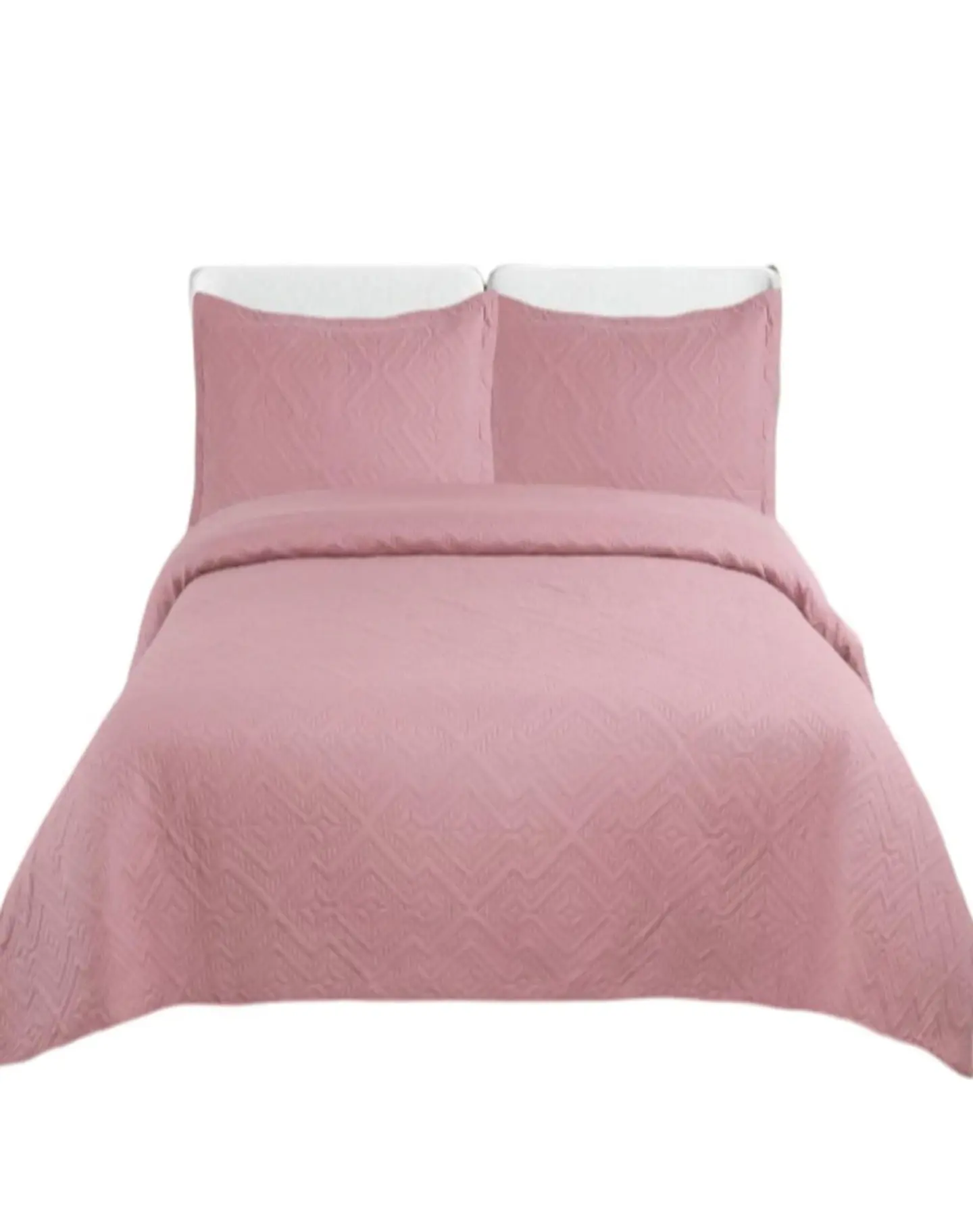 Cubrecama Quilt Unicolor Verano Dos Plazas Ligero E7 2