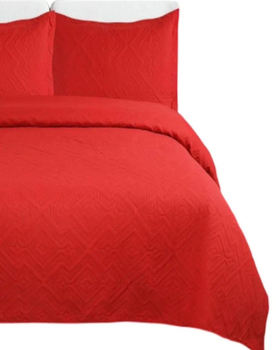 Cubrecama Quilt Verano King Unicolor Ligero E4 1