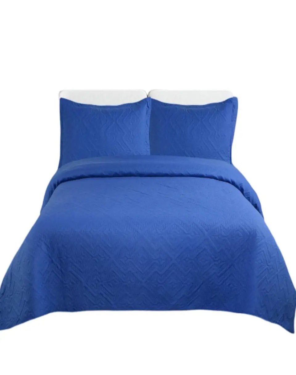 Cubrecama Quilt Verano King Unicolor Ligero E5 2