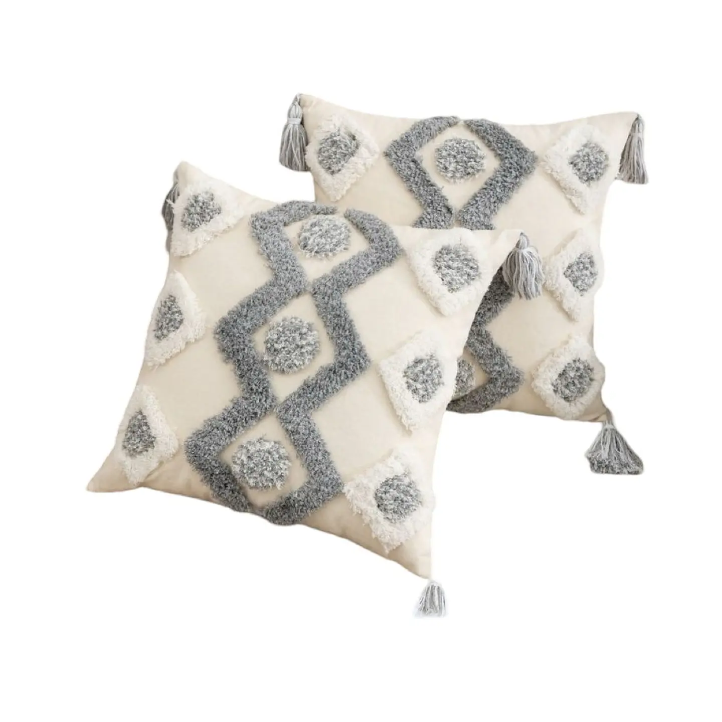 SET 4 FUNDA PARA COJIN MODELO BOHO 45X45 C3 2