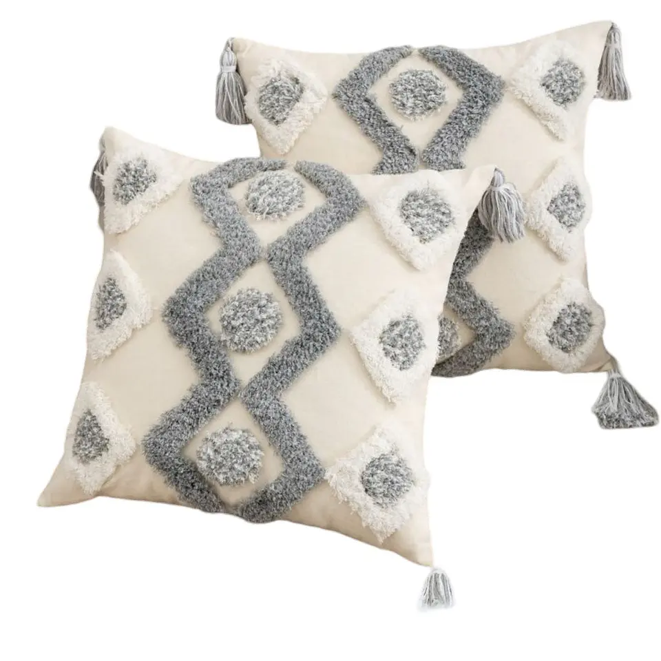 SET 4 FUNDA PARA COJIN MODELO BOHO 45X45 C3 3