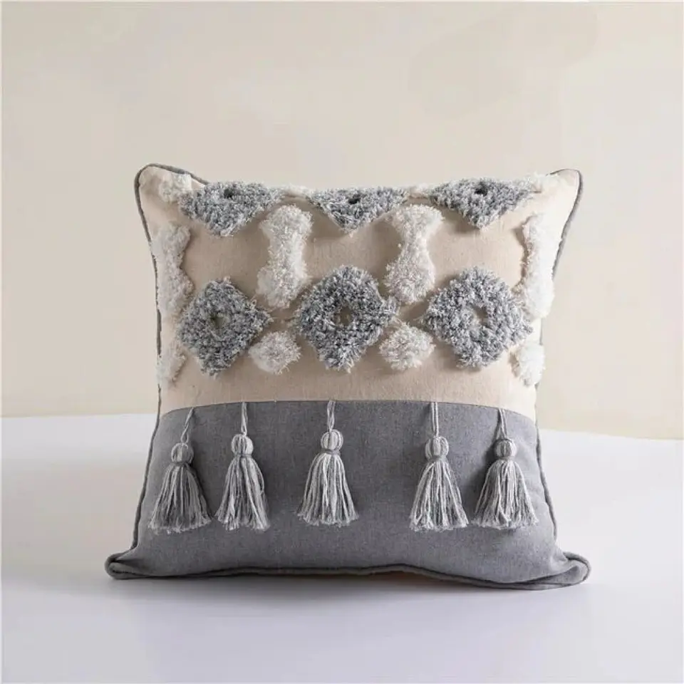 SET 4 FUNDA PARA COJIN MODELO BOHO 45X45 C4 1
