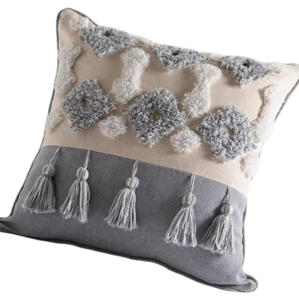 SET 4 FUNDA PARA COJIN MODELO BOHO 45X45 C4 2