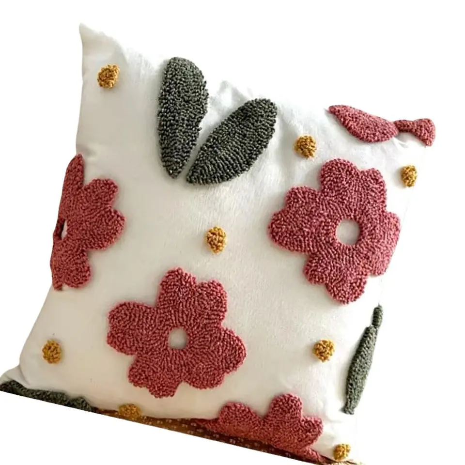 SET 4 FUNDA PARA COJIN MODELO BOHO 45X45 C7 3
