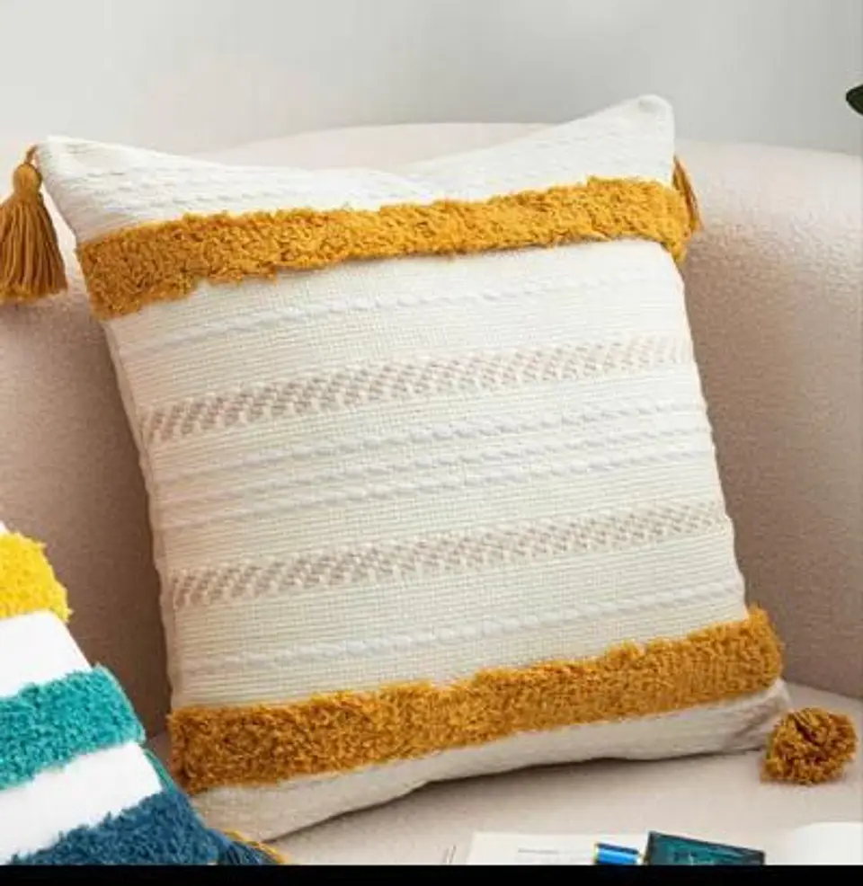 SET 4 FUNDA PARA COJIN MODELO BOHO 45X45 C8 1