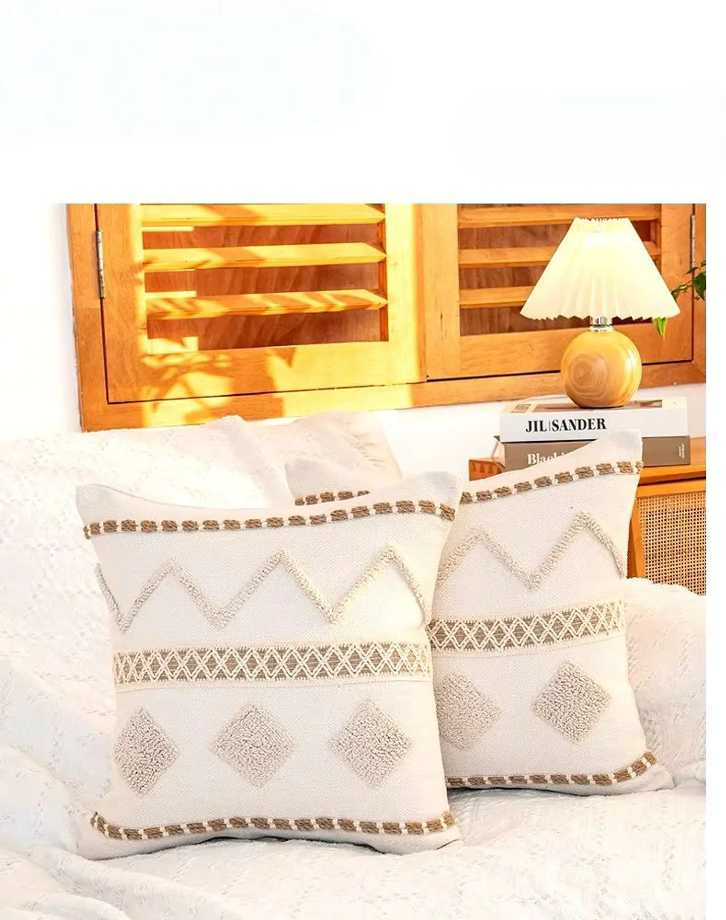 SET 4 FUNDA PARA COJIN MODELO BOHO 45X45 C11 1