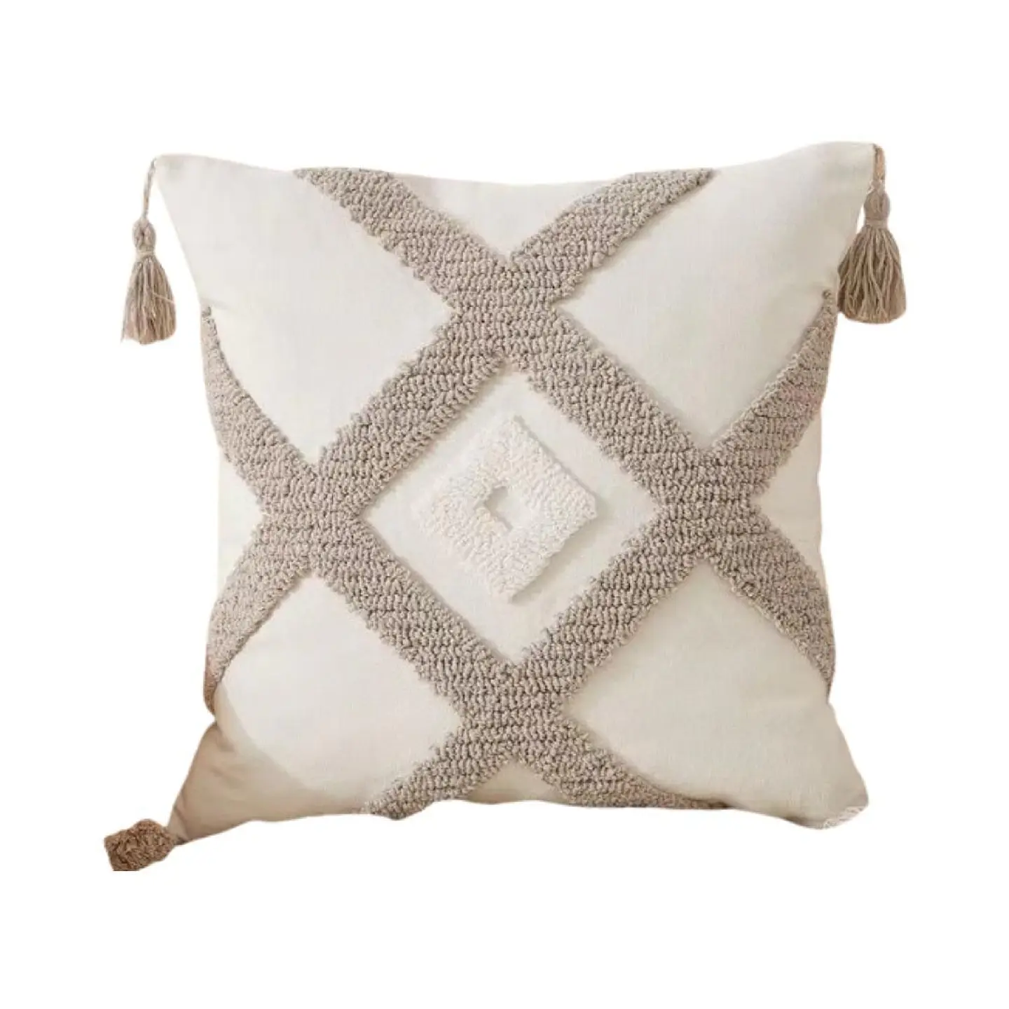 SET 4 FUNDA PARA COJIN MODELO BOHO 45X45 C12 2