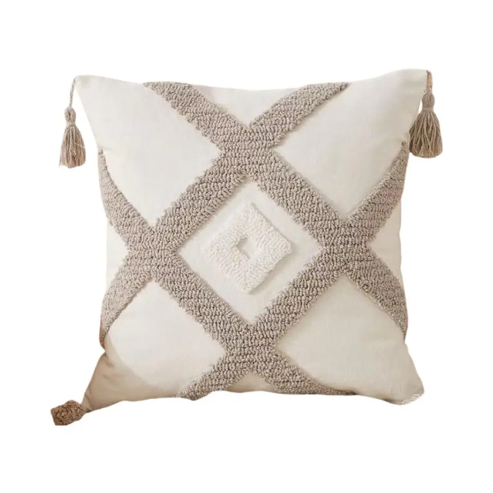SET 4 FUNDA PARA COJIN MODELO BOHO 45X45 C12 2