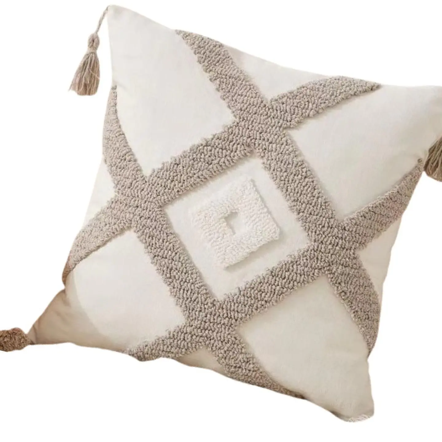 SET 4 FUNDA PARA COJIN MODELO BOHO 45X45 C12 3