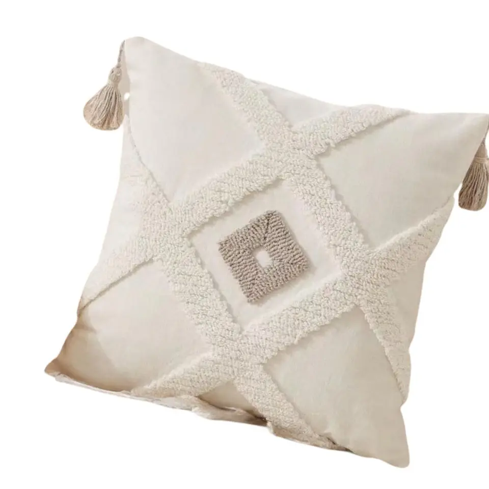 SET 4 FUNDA PARA COJIN MODELO BOHO 45X45 C13 3