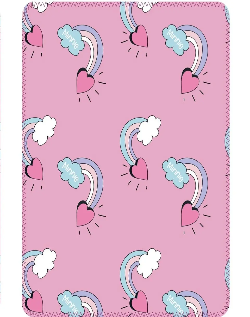 Manta Infantil Niña Diseño Animado 127x152 Suave 19o1 2