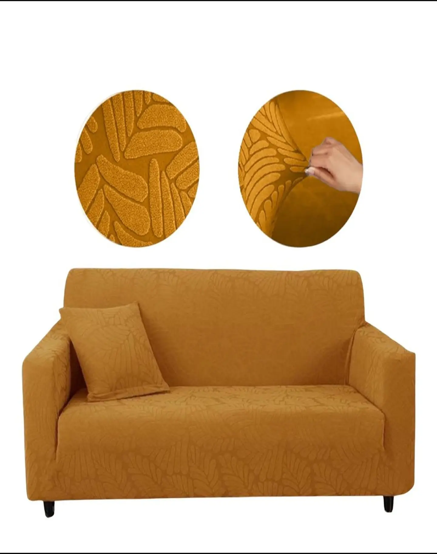 Funda Sofá 3 Cuerpos Texturizada Ajustable 6n13 2
