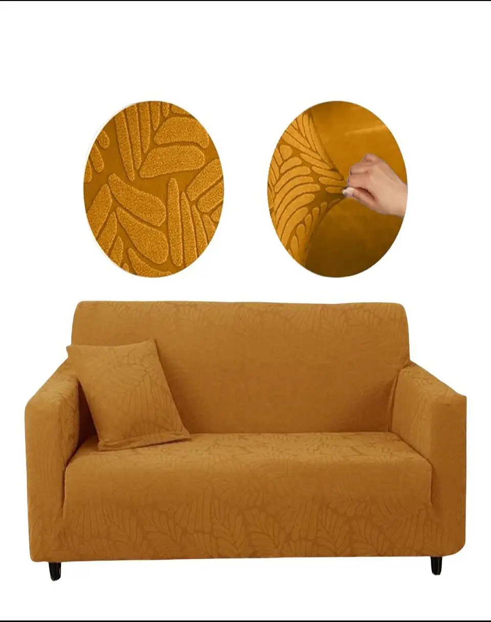 Funda Sofá 3 Cuerpos Texturizada Ajustable 6n13 2