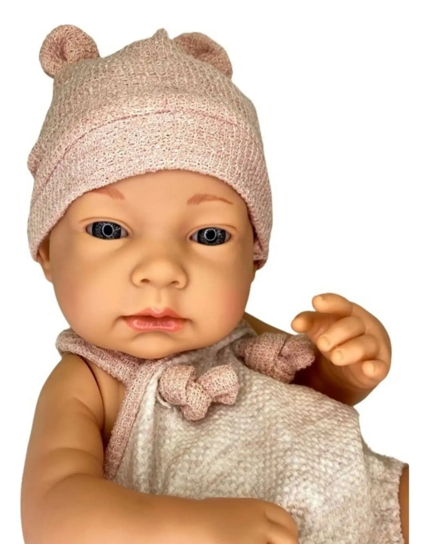 BEBE MUÑECA REALISTA DE SILICONA NIÑA ROSA 7n9 1