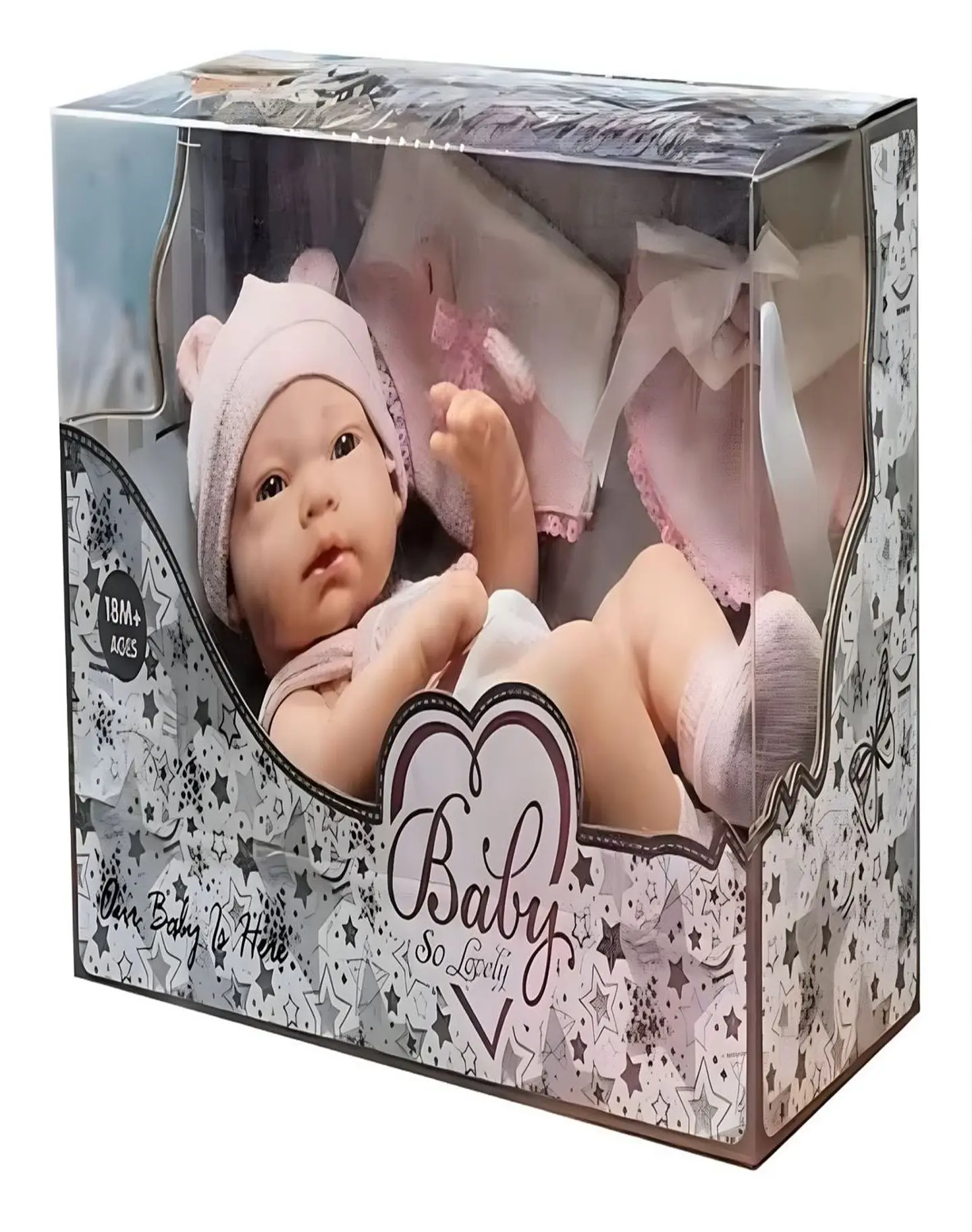 BEBE MUÑECA REALISTA DE SILICONA NIÑA ROSA 7n9 3