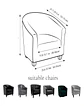Funda Poltrona Sofa Texturizada Ajustable 8n8 - Miniatura 4