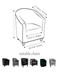 Pack 2 Fundas para Poltrona Elasticadas Diseño Universal - Miniatura 4