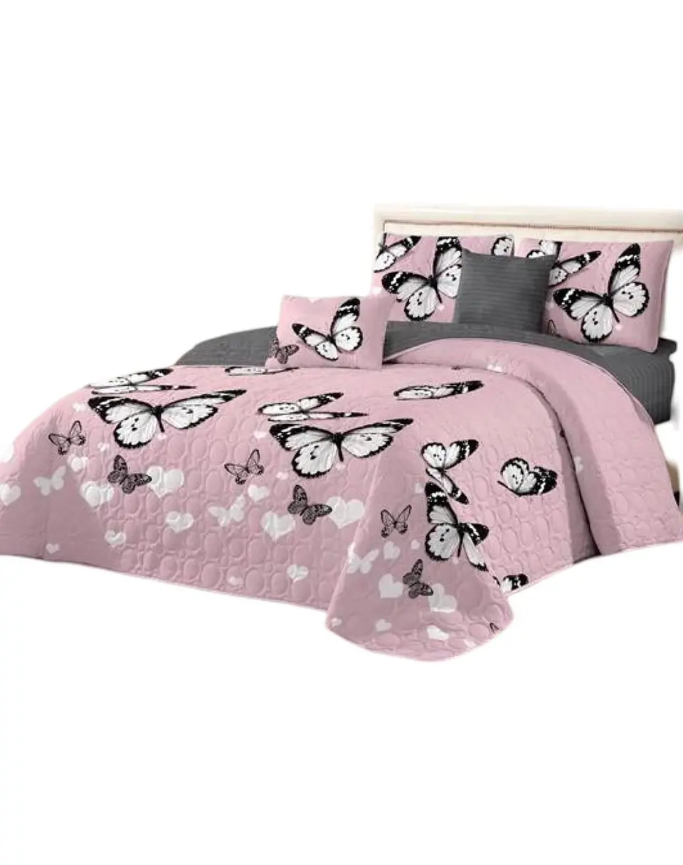 Cubrecama Quilt Plaza y Media Verano Fresco 11n17 2