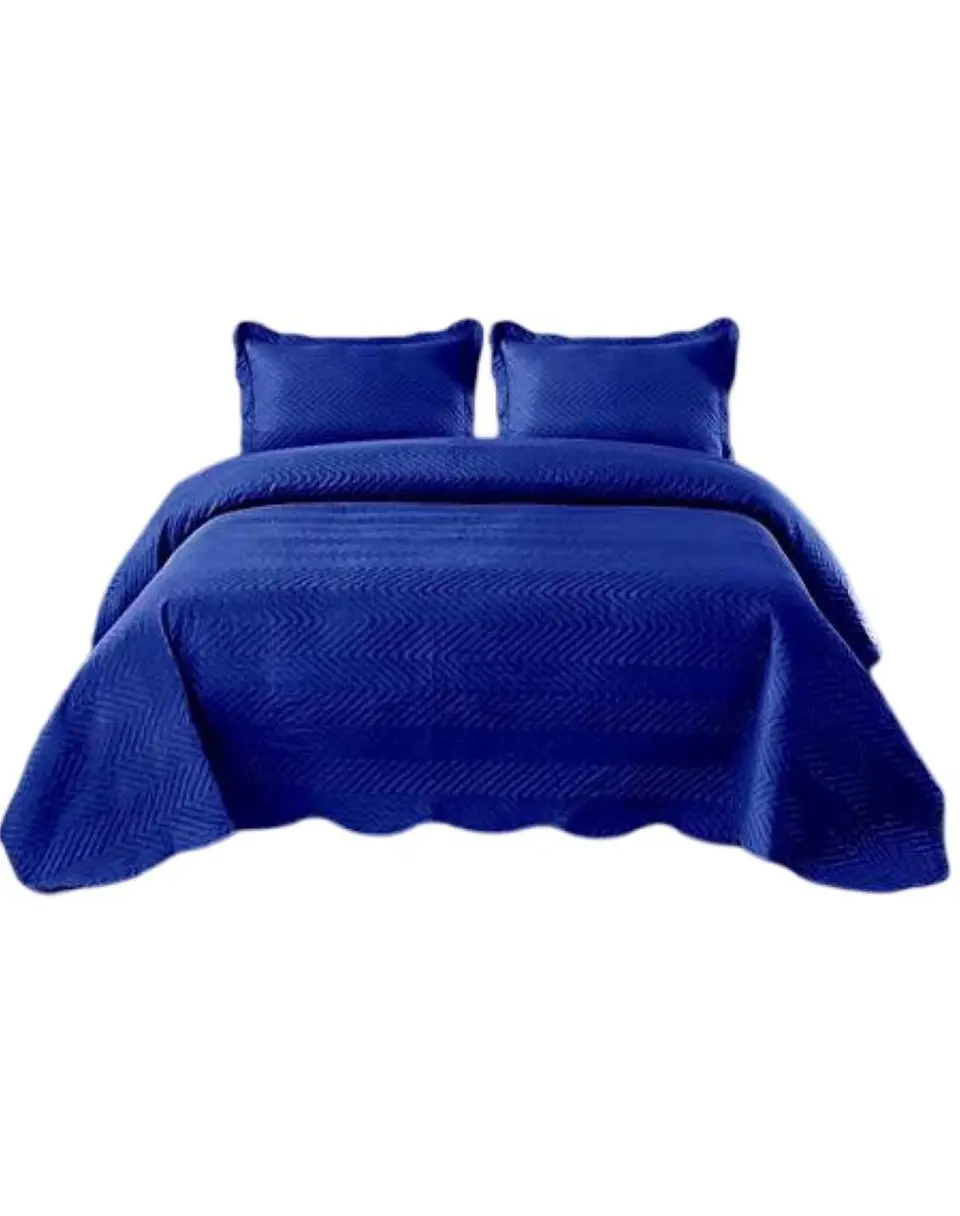 Cubrecama Quilt 2 Plazas+2 Fundas Verano Unicolor 13n01 1