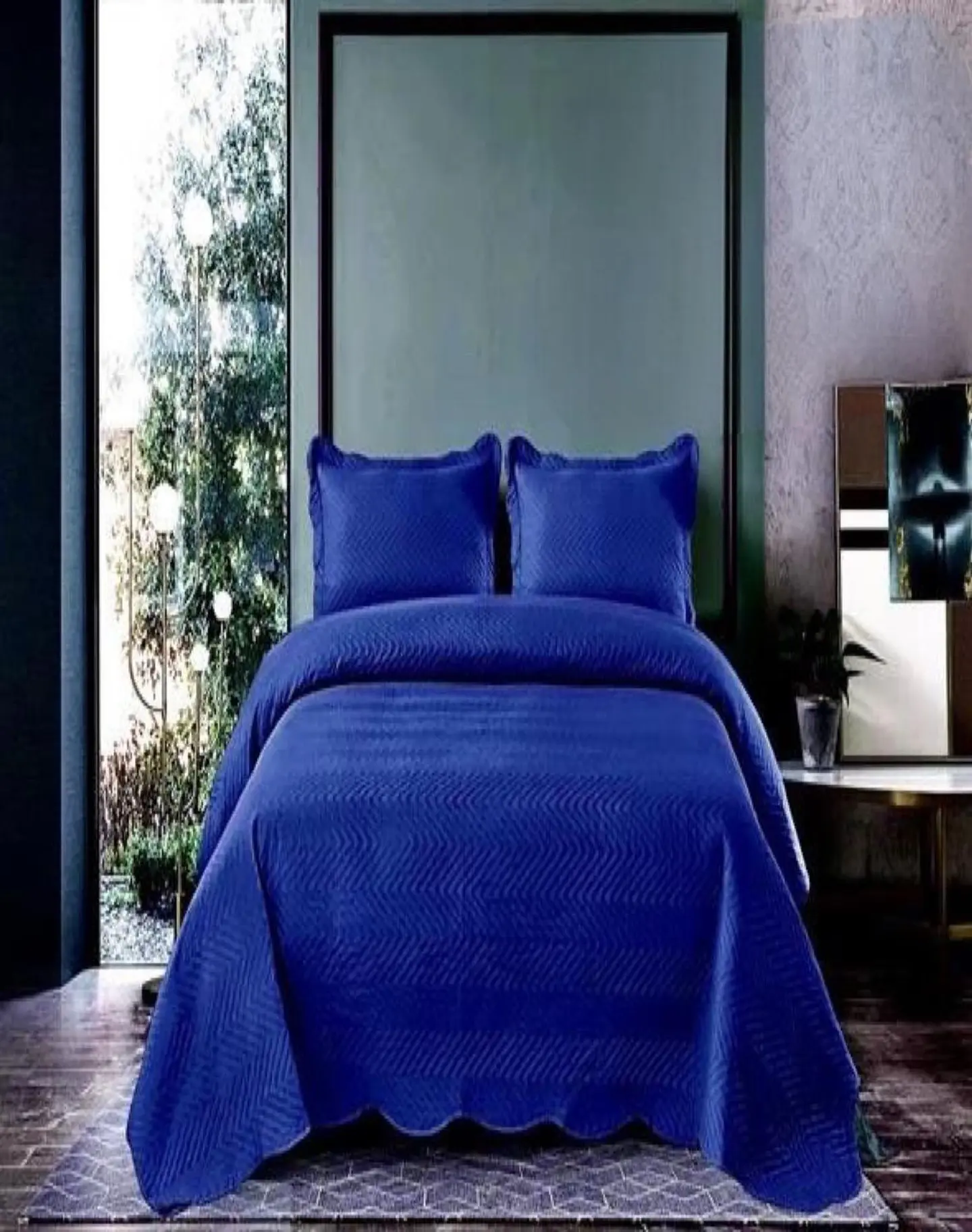 Cubrecama Quilt 2 Plazas+2 Fundas Verano Unicolor 13n01 3