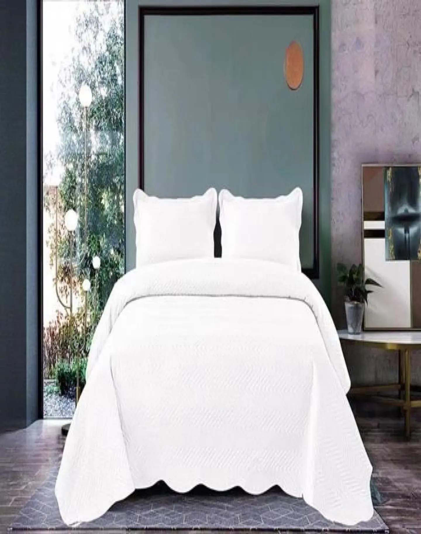 Cubrecama Quilt 2 Plazas+2 Fundas Verano Unicolor 13n02 3
