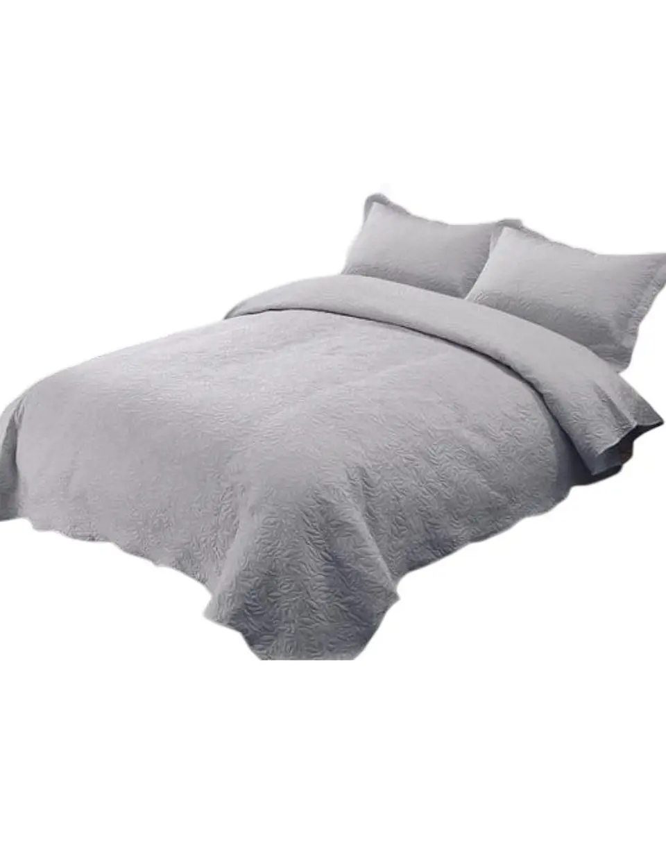 Cubrecama Quilt 2 Plazas+2 Fundas Verano Unicolor 13n03 1