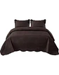 Cubrecama Quilt 2 Plazas+2 Fundas Verano Unicolor 13n04 - Miniatura 1