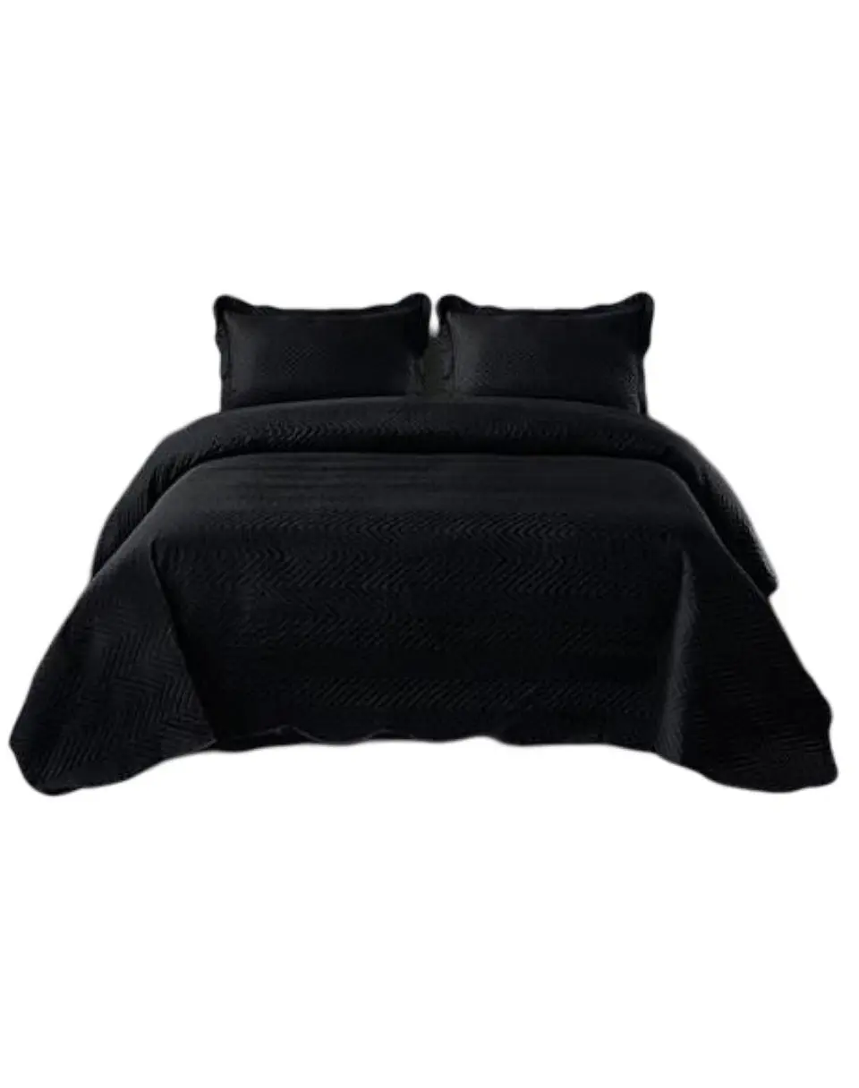 Cubrecama Quilt 2 Plazas+2 Fundas Verano Unicolor 13n05 1