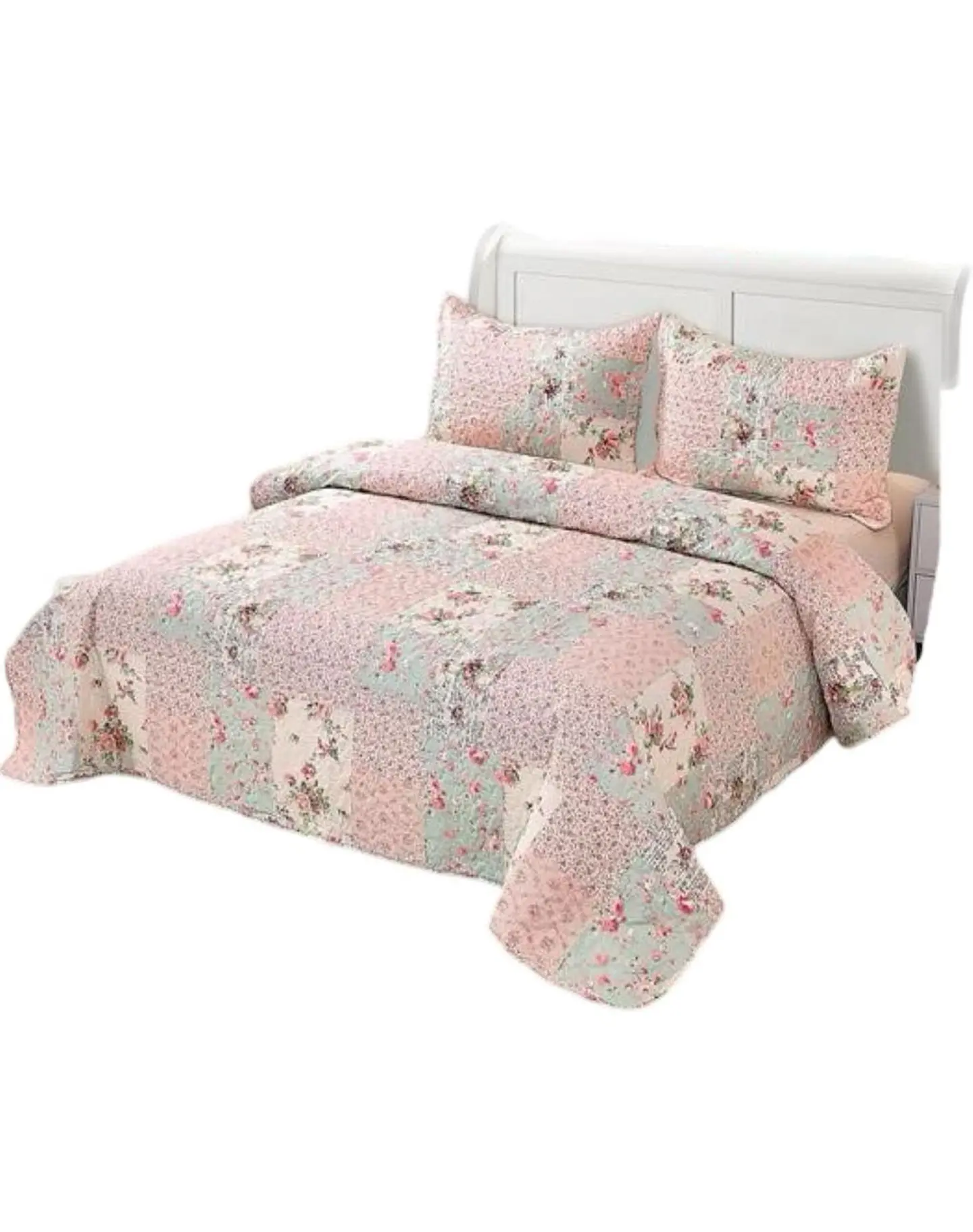 Cubrecama Quilt 2 Plazas+2 Fundas Verano Fresco 13n26 1