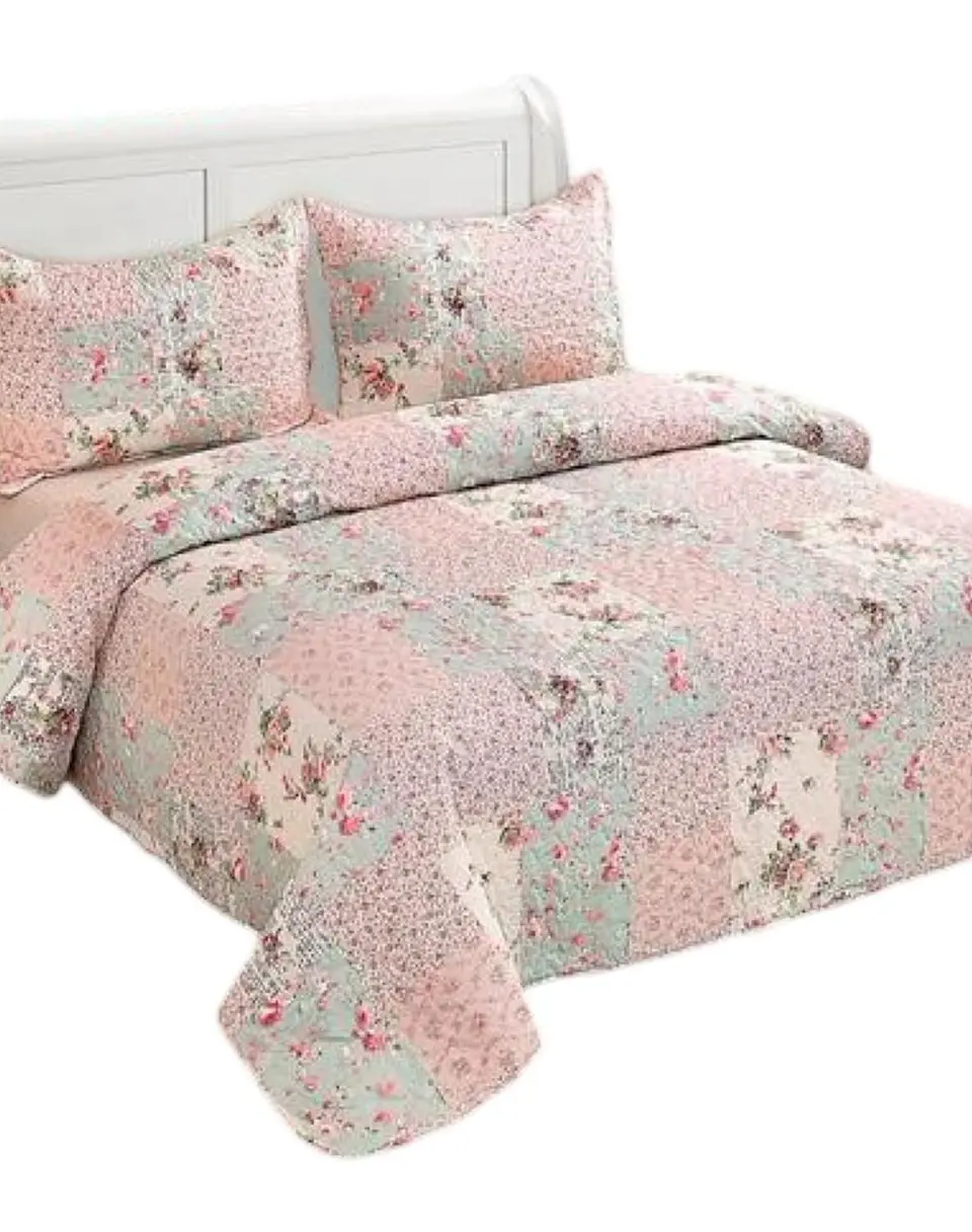 Cubrecama Quilt 2 Plazas+2 Fundas Verano Fresco 13n26 2