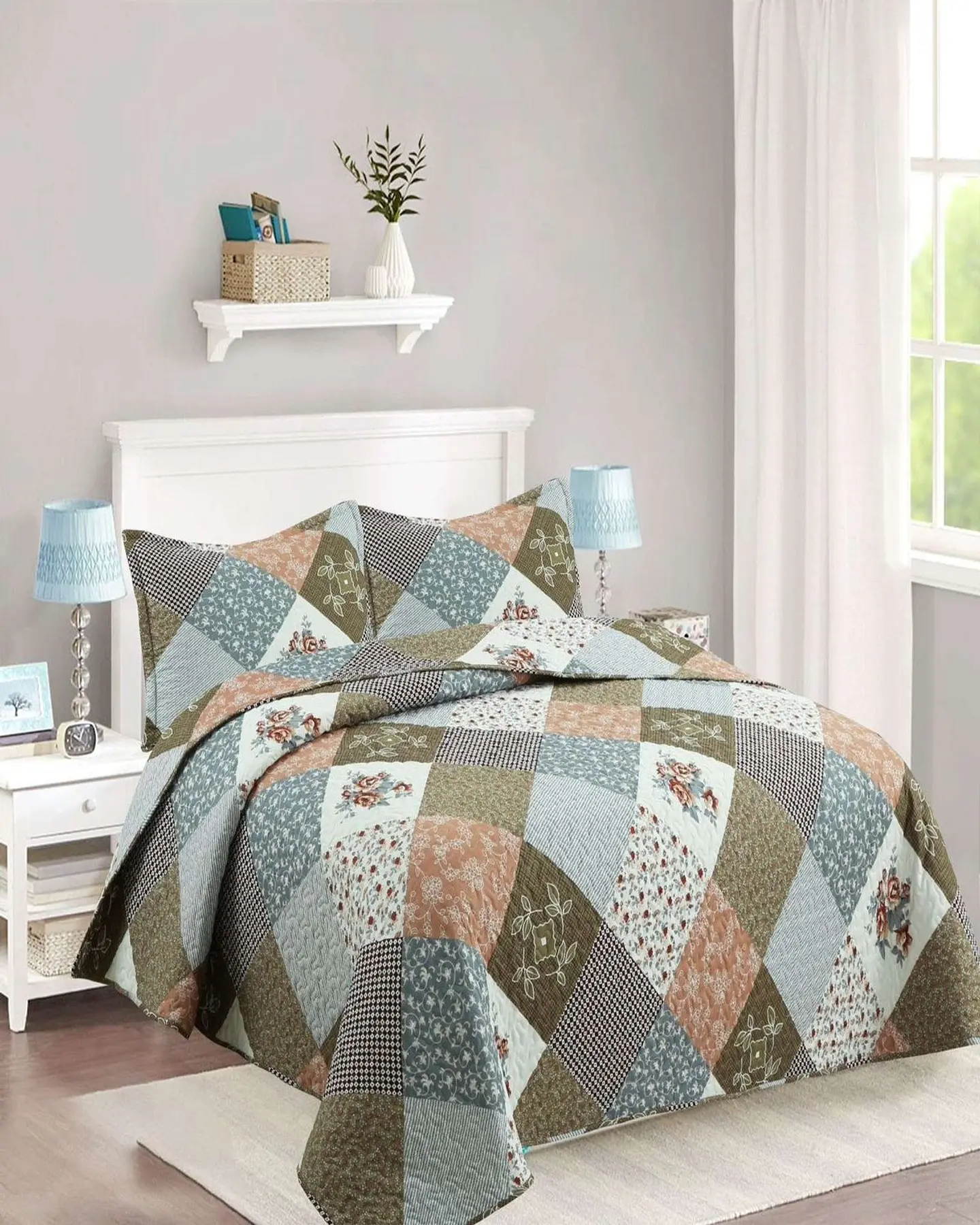 Cubrecama de verano king-superking material quilt 1