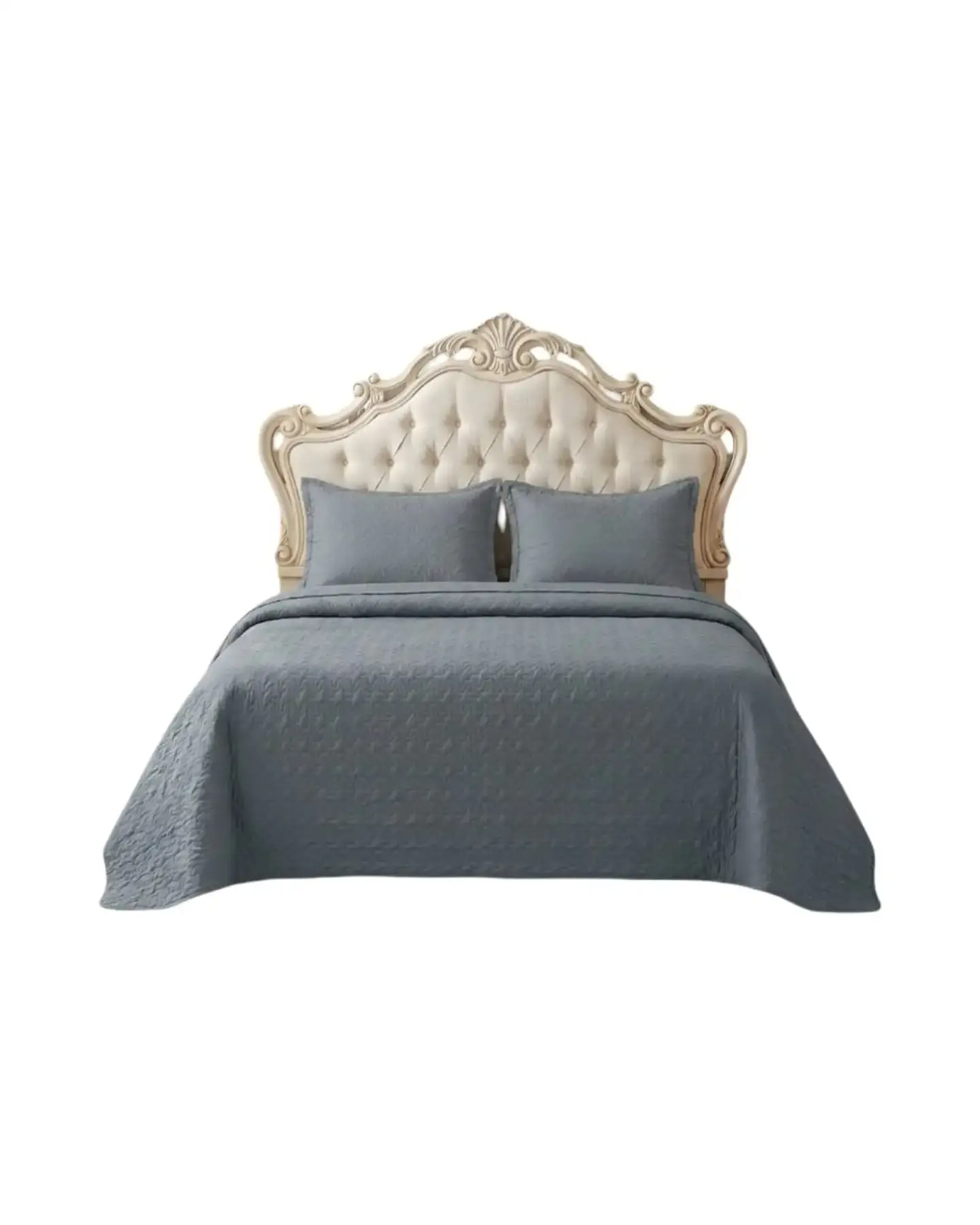 Cubrecama Quilt Verano King Delgado Texturizado Set Con Fundas 6