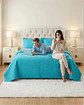 Cubrecama Quilt Verano King Delgado Texturizado Set Con Fundas - Miniatura 4