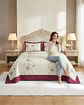 Cubrecama Quilt Verano King Bordado Floral Set Colcha Delgado - Miniatura 5